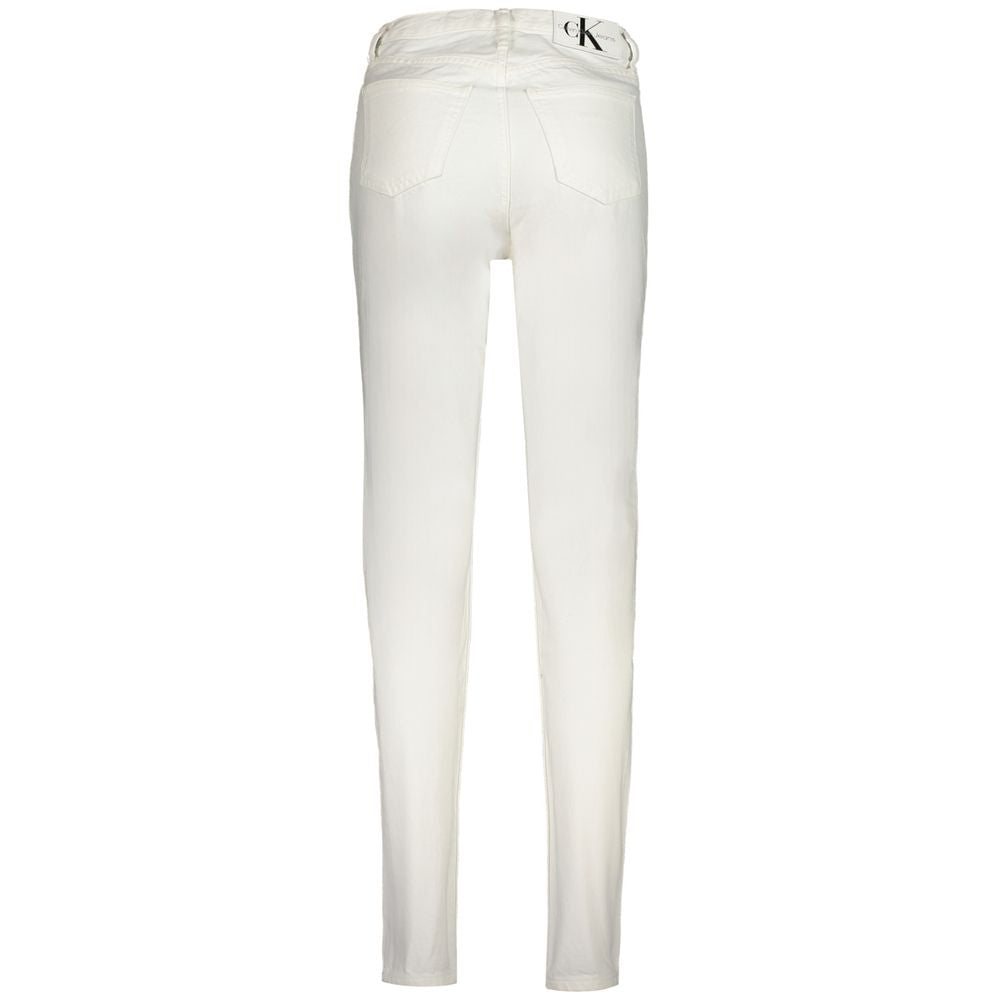 Calvin Klein White Cotton Women's Jean