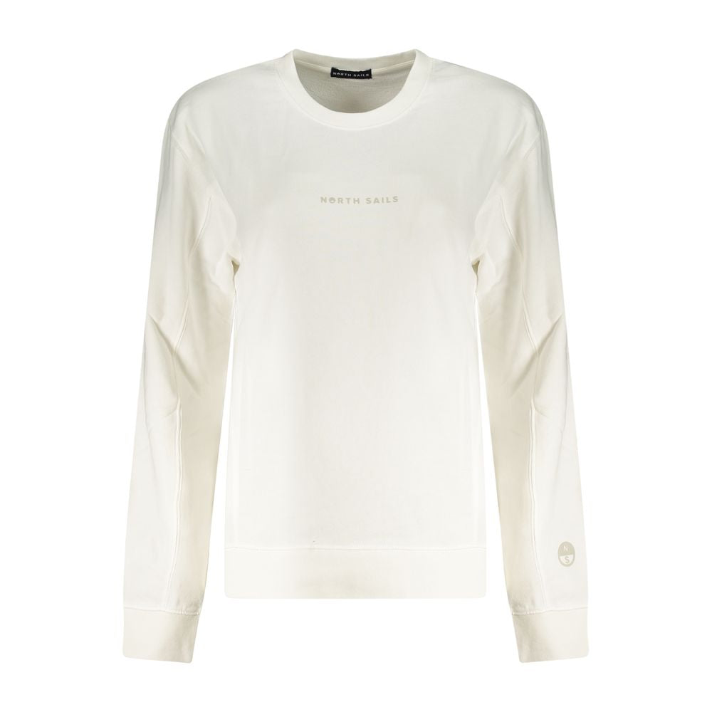 North Sails Bianco Cotton Women Sweatshirt