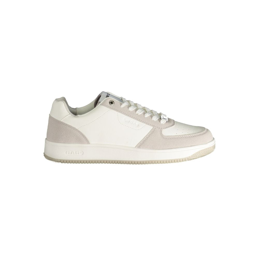 Gas White Polyester Men Sneaker