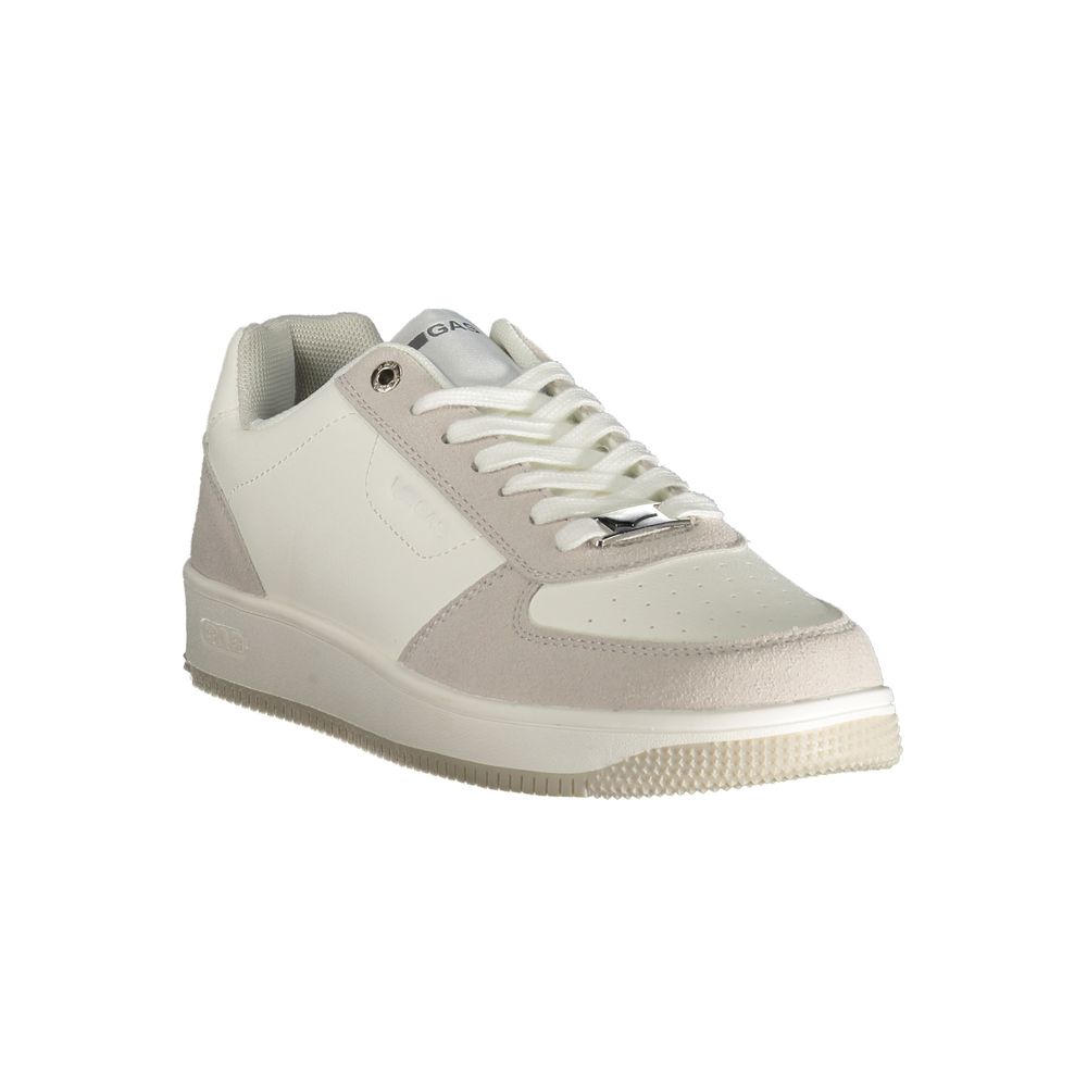 Gas White Polyester Men Sneaker