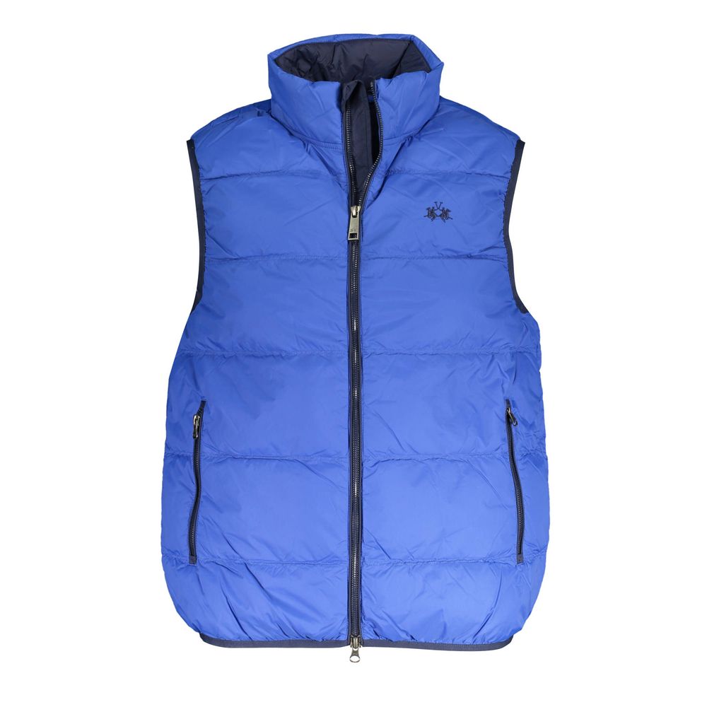 La Martina Blue Polyamide Men's Vest