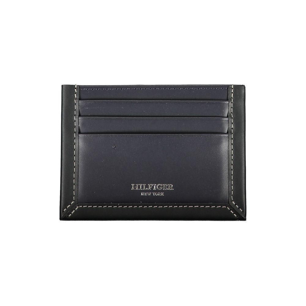 Tommy Hilfiger Blue Leather Men Wallet