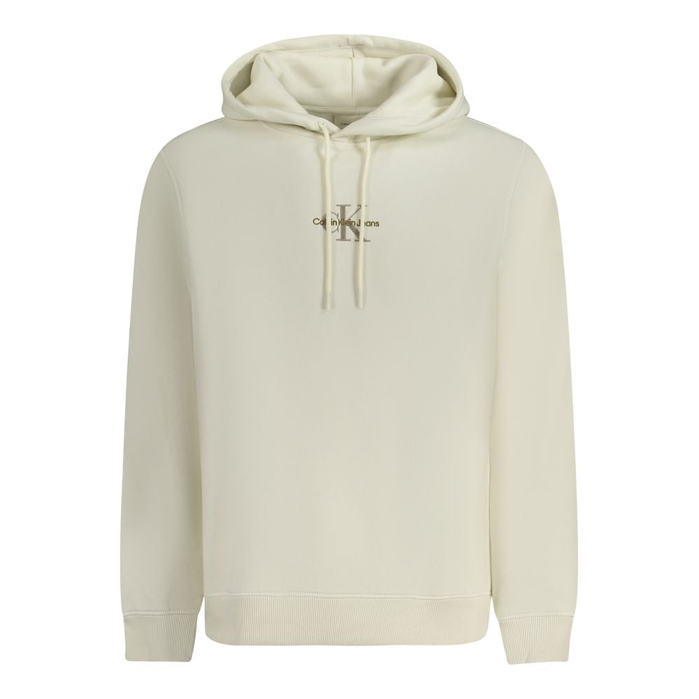 Calvin Klein White Cotton Men's Hoodie