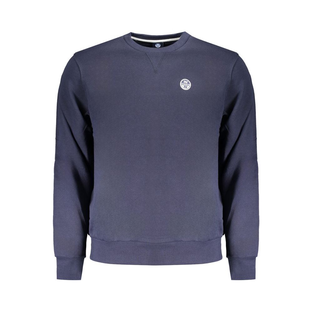 North Sails Blue Cotton Men Sweater