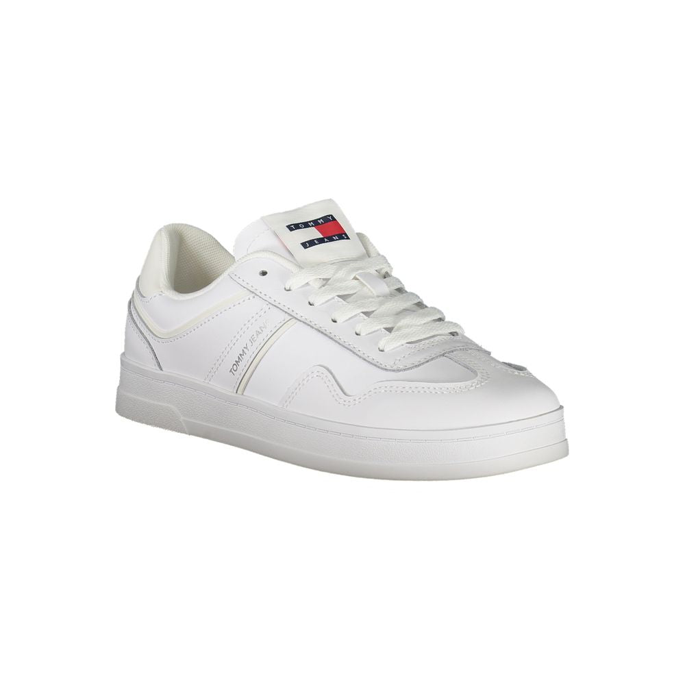 Tommy Hilfiger Bianco Polyurethane Women Sneaker
