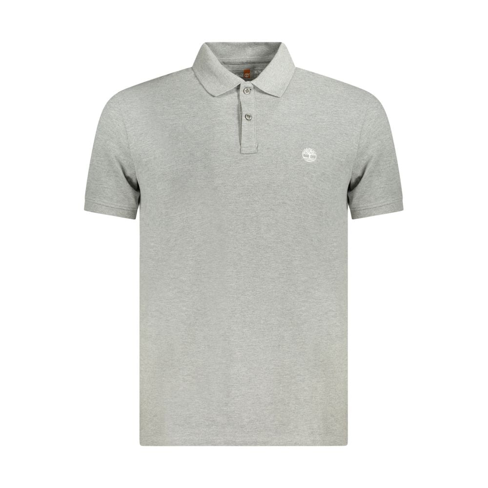 Timberland "Gray Cotton Men Polo Shirt"