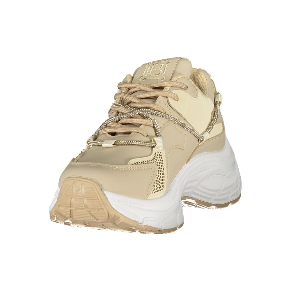 Laura Biagiotti Beige Polyester Women Sneaker