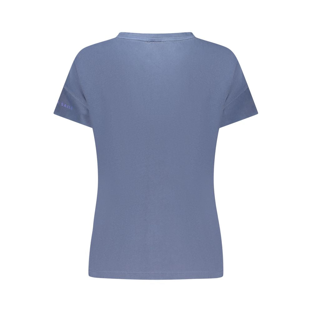 North Sails Blue Cotton Women T-Shirt