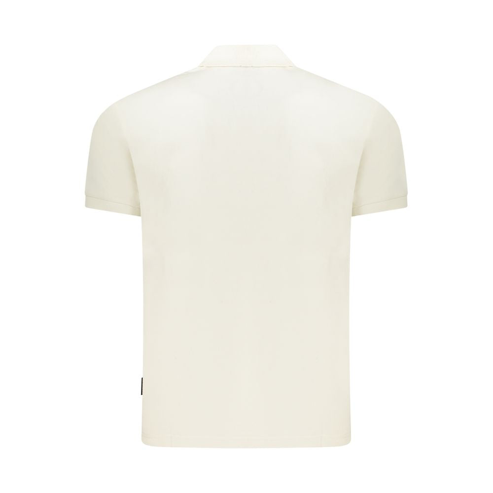Napapijri White Cotton Men Polo