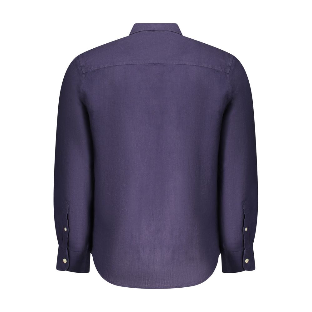 North Sails Blu Linen Men Shirt