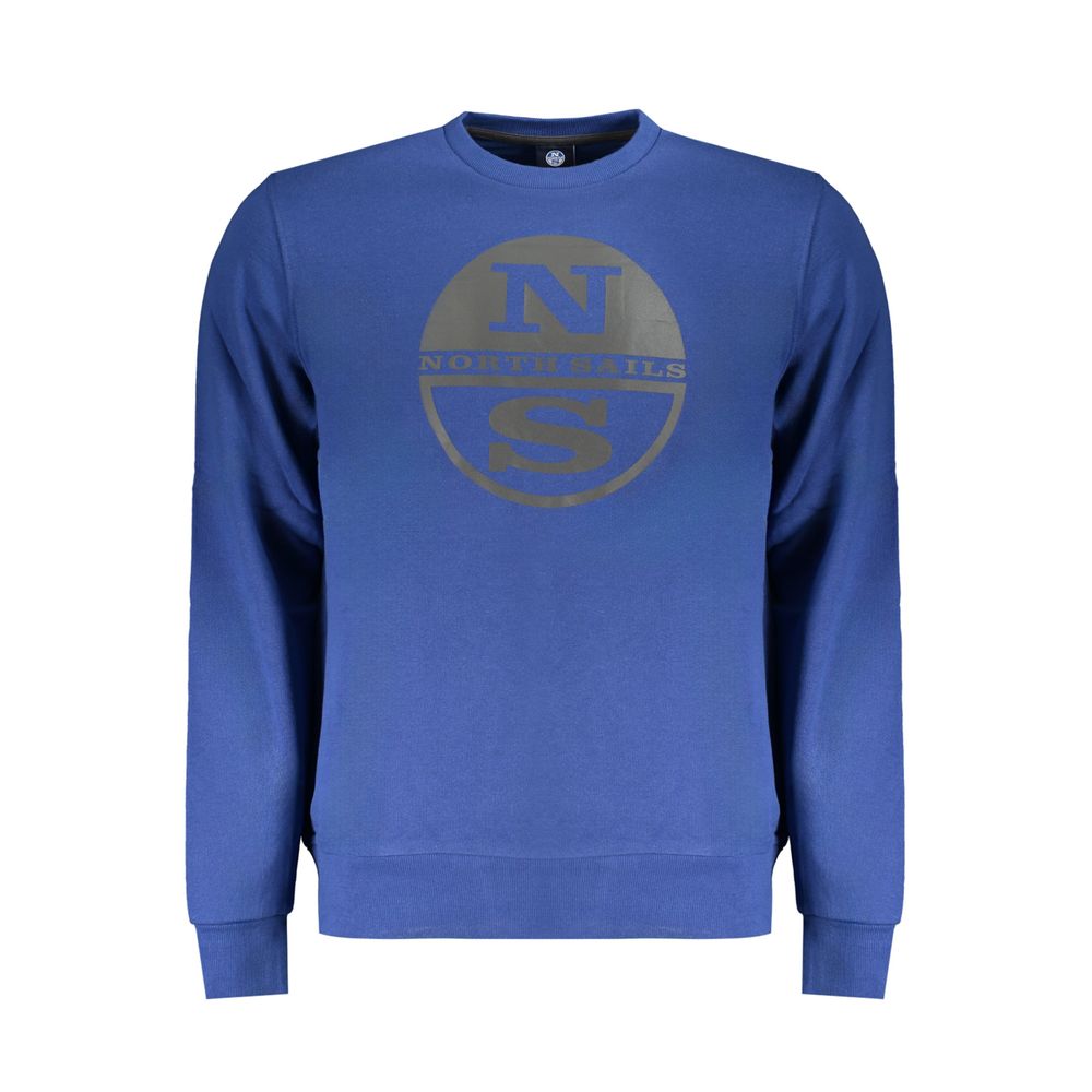 North Sails Blue Cotton Men Sweater