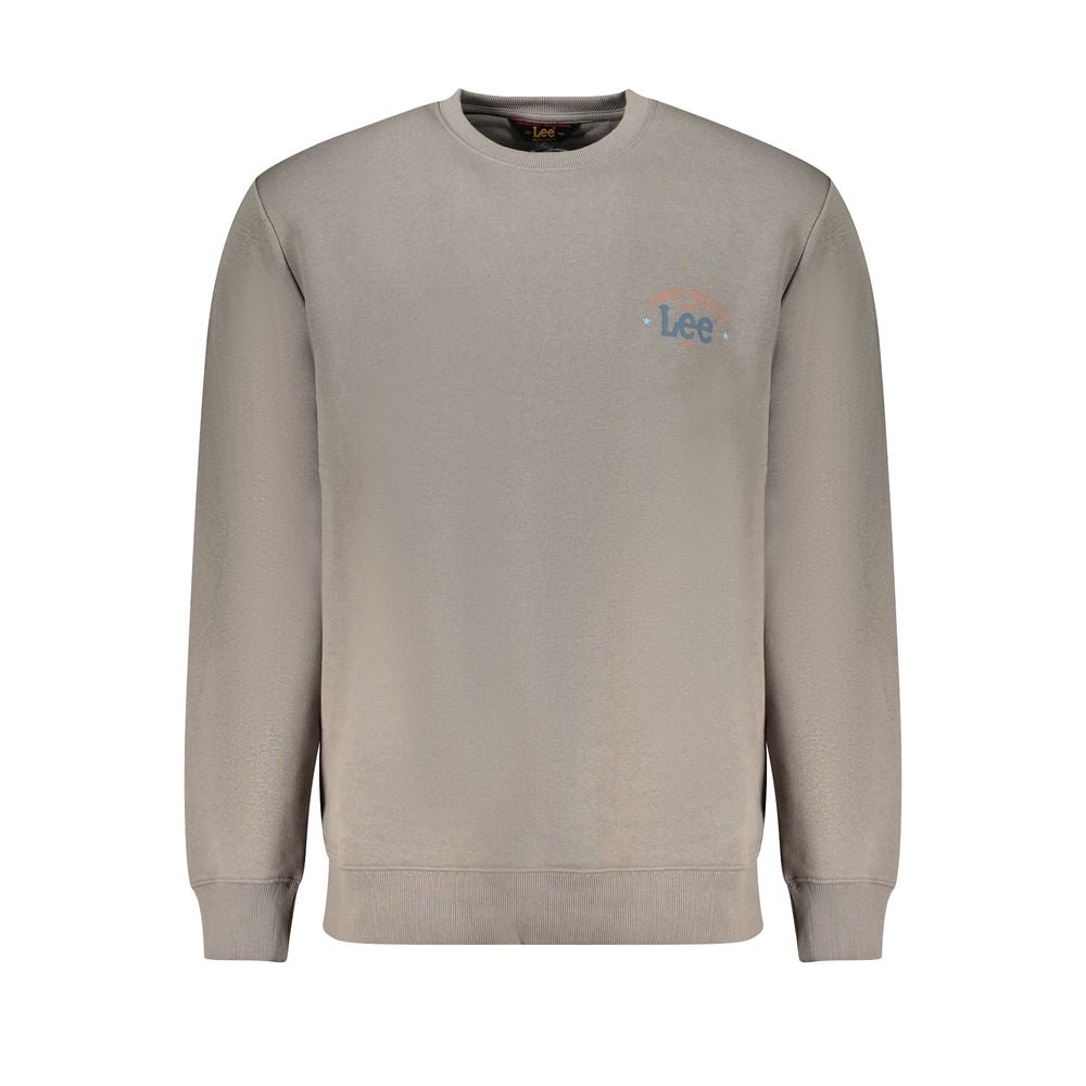 Lee Grigio Cotton Men Sweatshirt
