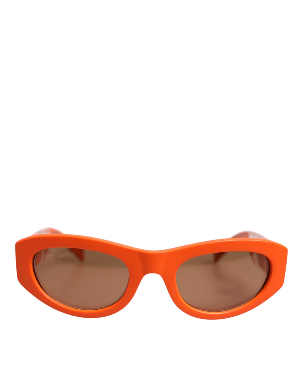 Dolce & Gabbana Orange Reborn To Live Oval Frame Logo Eyewear Sunglasses
