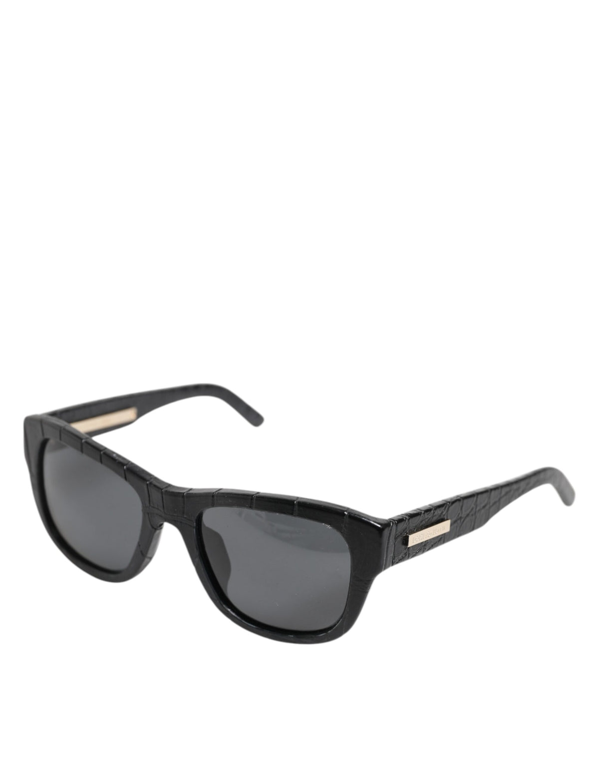 Dolce & Gabbana Black Leather Frame DG4177 Tinted Lens Sunglasses