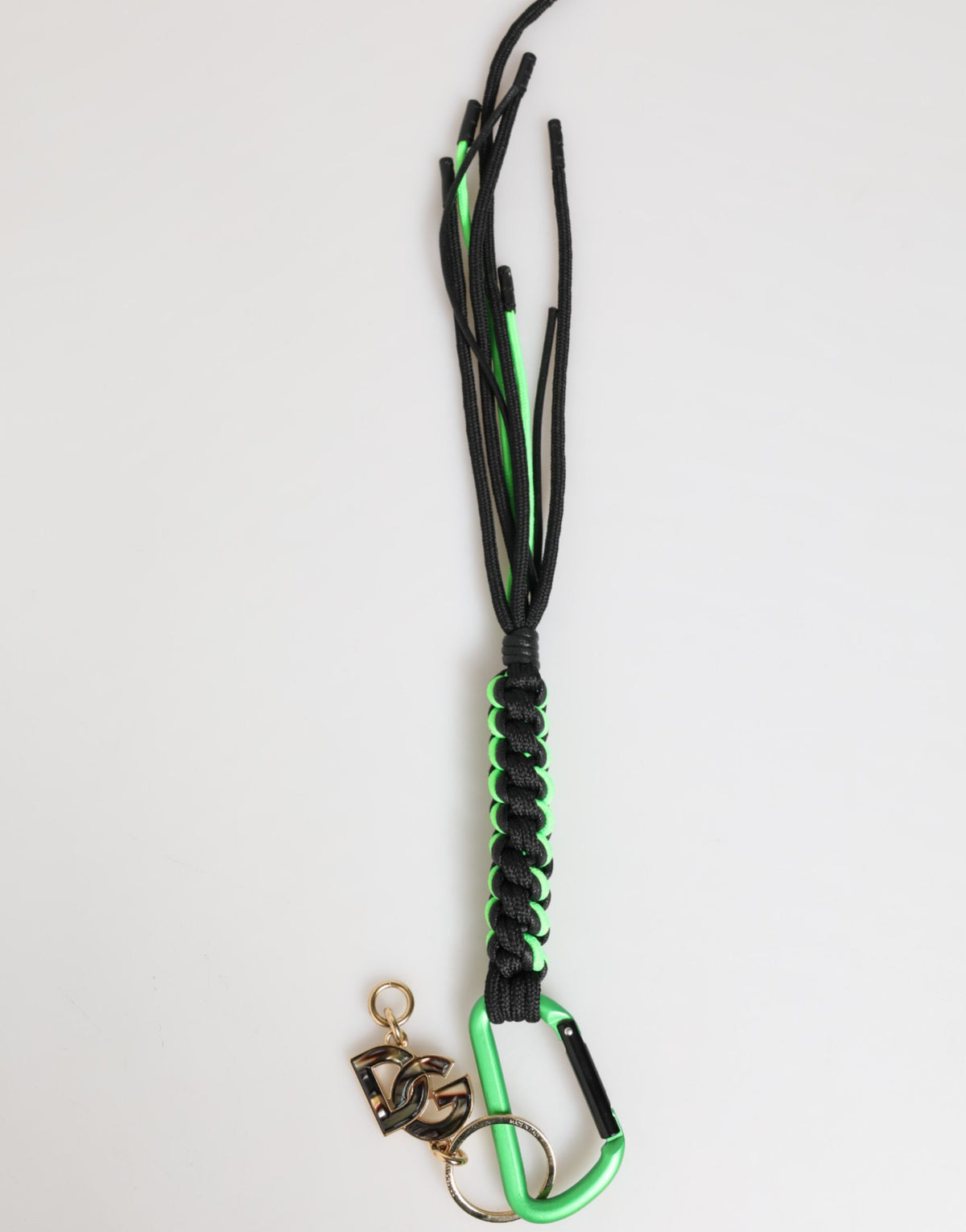 Dolce & Gabbana Multicolor Polyester Tape String DG Logo Keychain Keyring