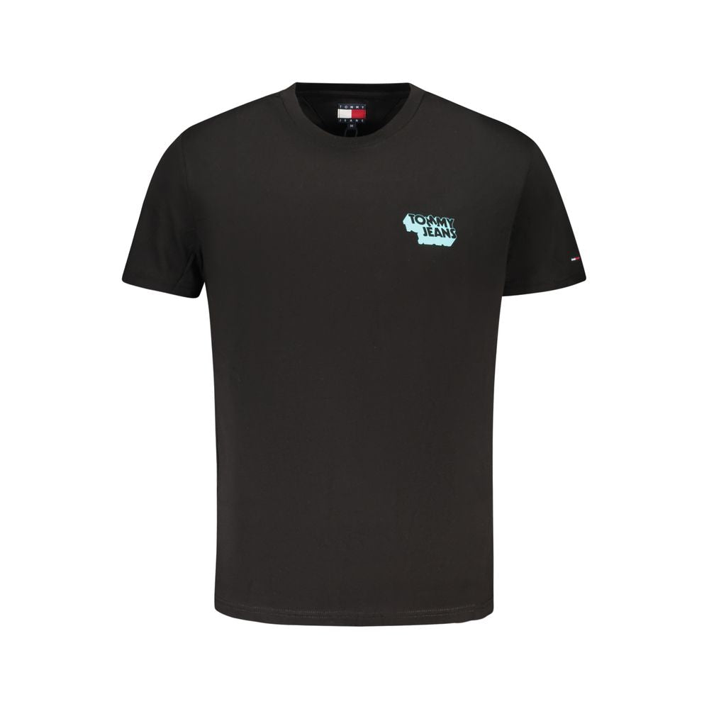 Tommy Hilfiger Black Cotton Men's T-Shirt