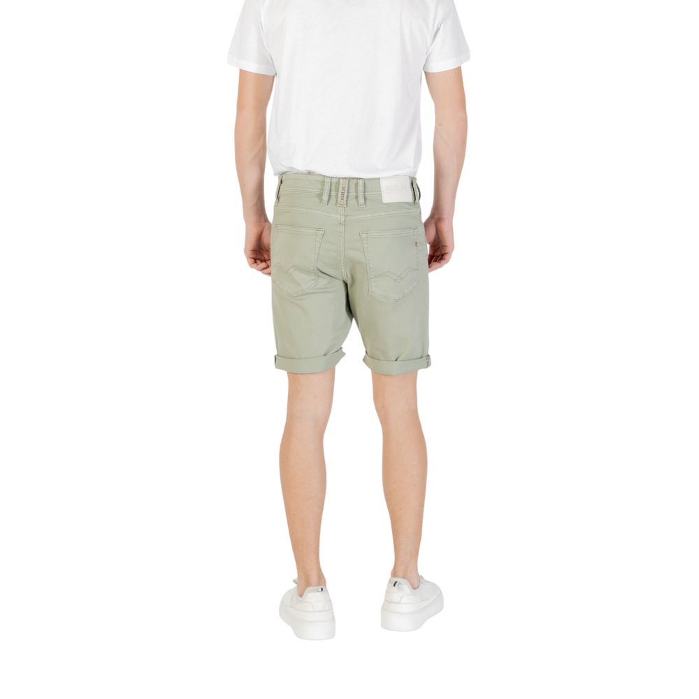Replay Bicolor Cotton Bermuda Shorts