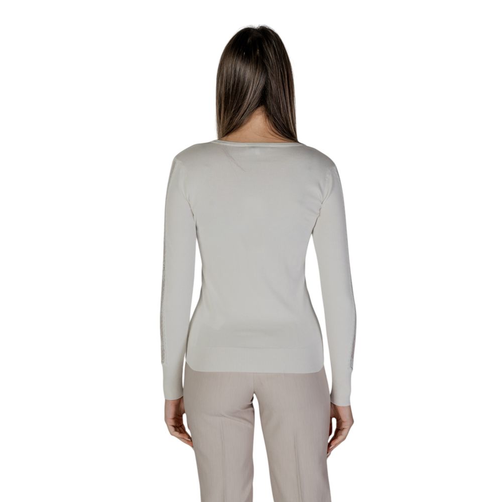 Street One Cream Viscose Long Sleeve T-Shirt