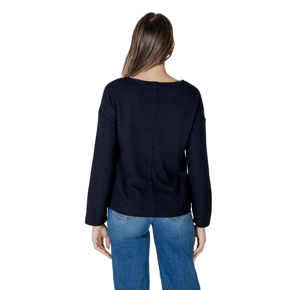 Street One Blue Polyester Sweatshirt