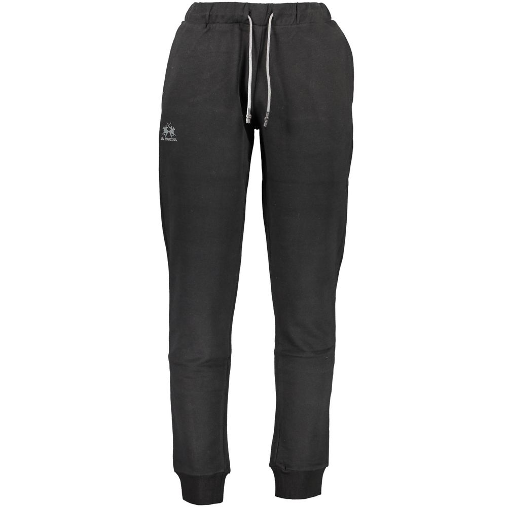 La Martina Black Cotton Men's Sweatpants