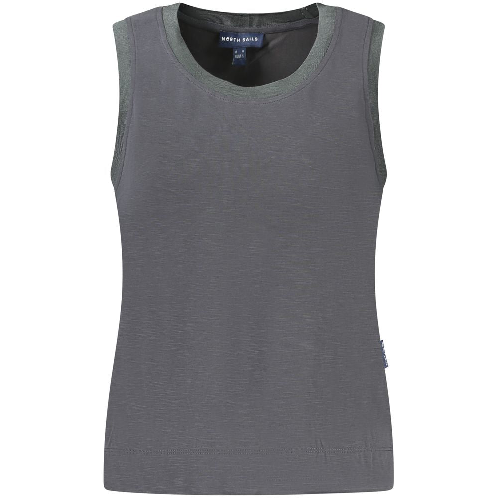 North Sails Black Modal Women Tank Top