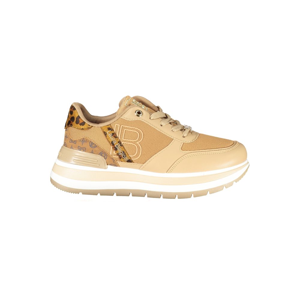 Laura Biagiotti Marrone Polyurethane Women Sneaker