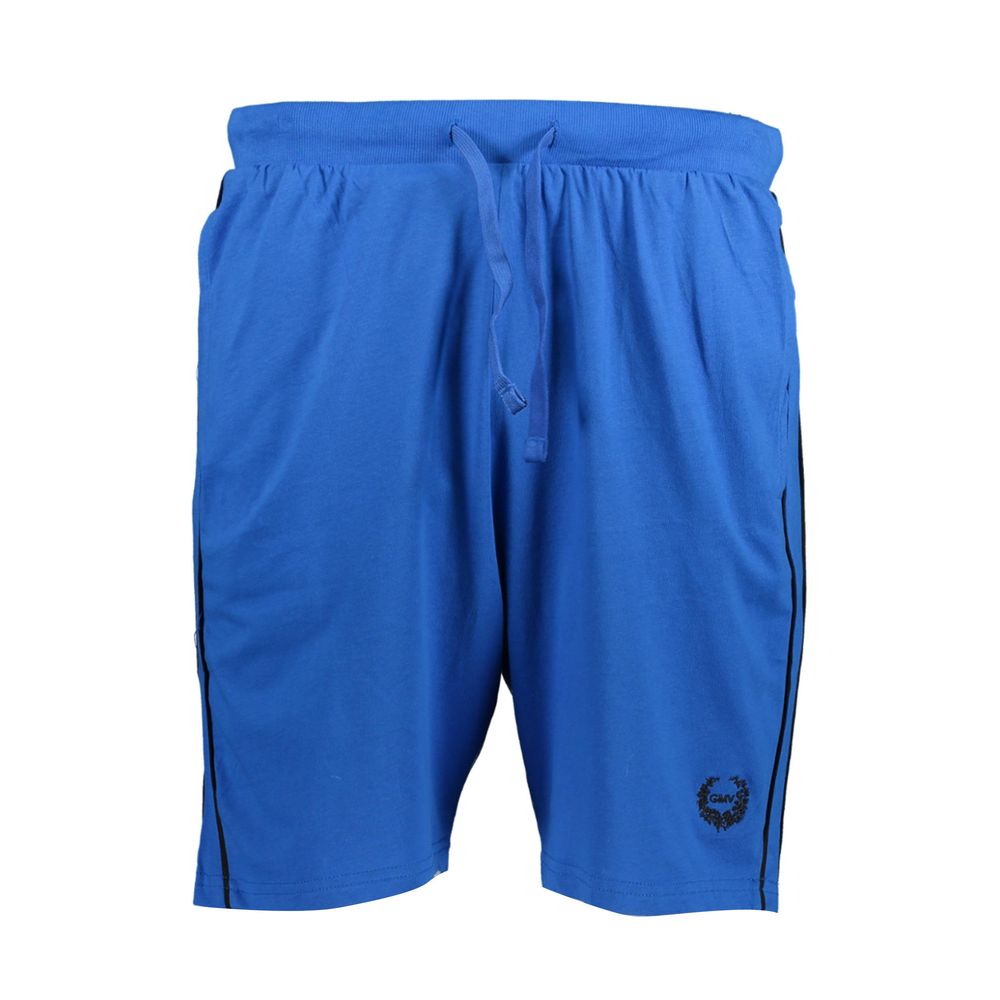 Gianmarco Venturi Blue Cotton Men's Sweatpant Shorts