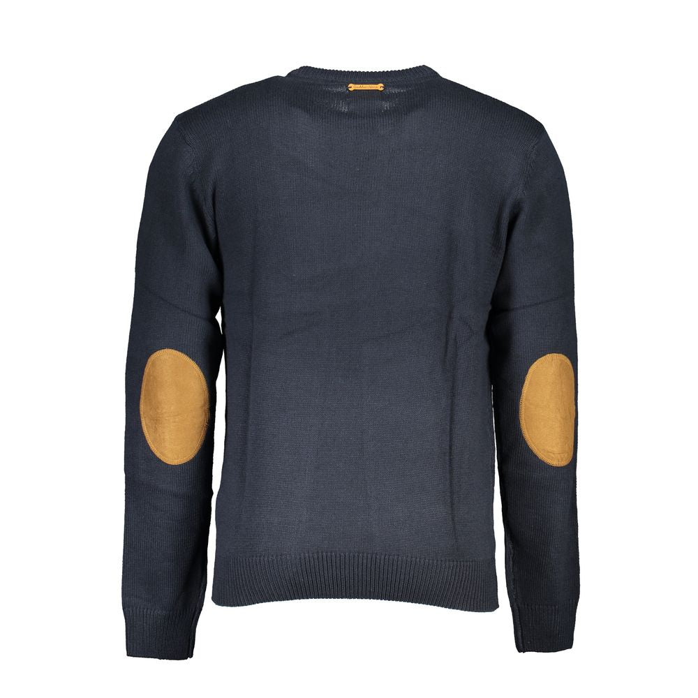 Gianmarco Venturi Blue Cotton Men's Sweater