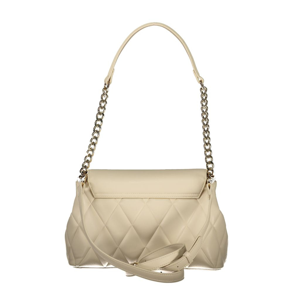 Mario Valentino Beige Polyurethane Women Shoulder Bag