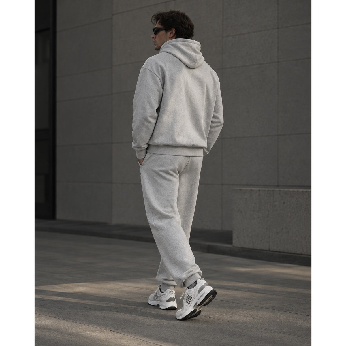 Balmain Gray Logo Printed Track Pants
