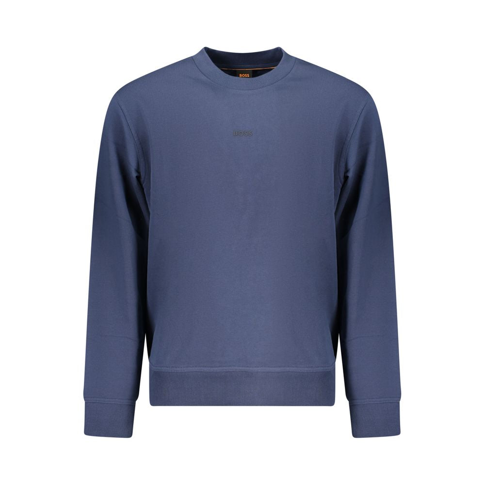 Hugo Boss Blue Cotton Men's Sweatshirt