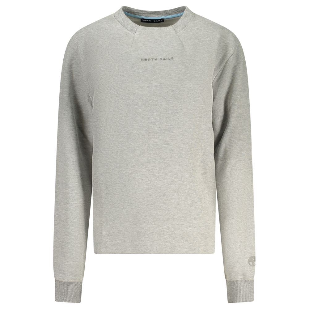 North Sails Grigio Cotton Women Sweatshirt
