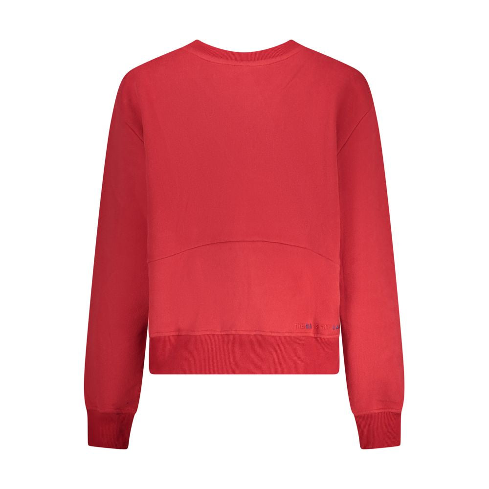 North Sails Red Cotton Women Sweatshirt
