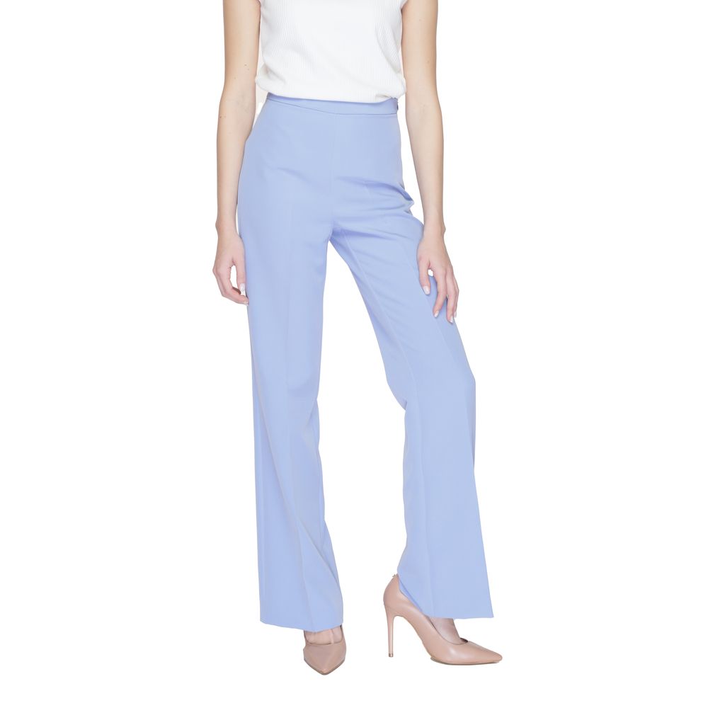 Silence Purple Polyester Casual Pants