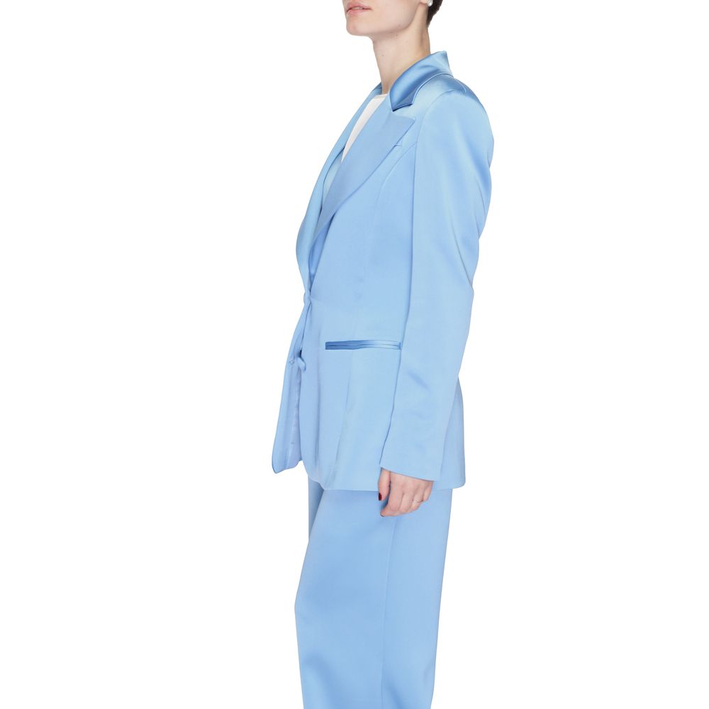 Silence Blue Polyester Blazer