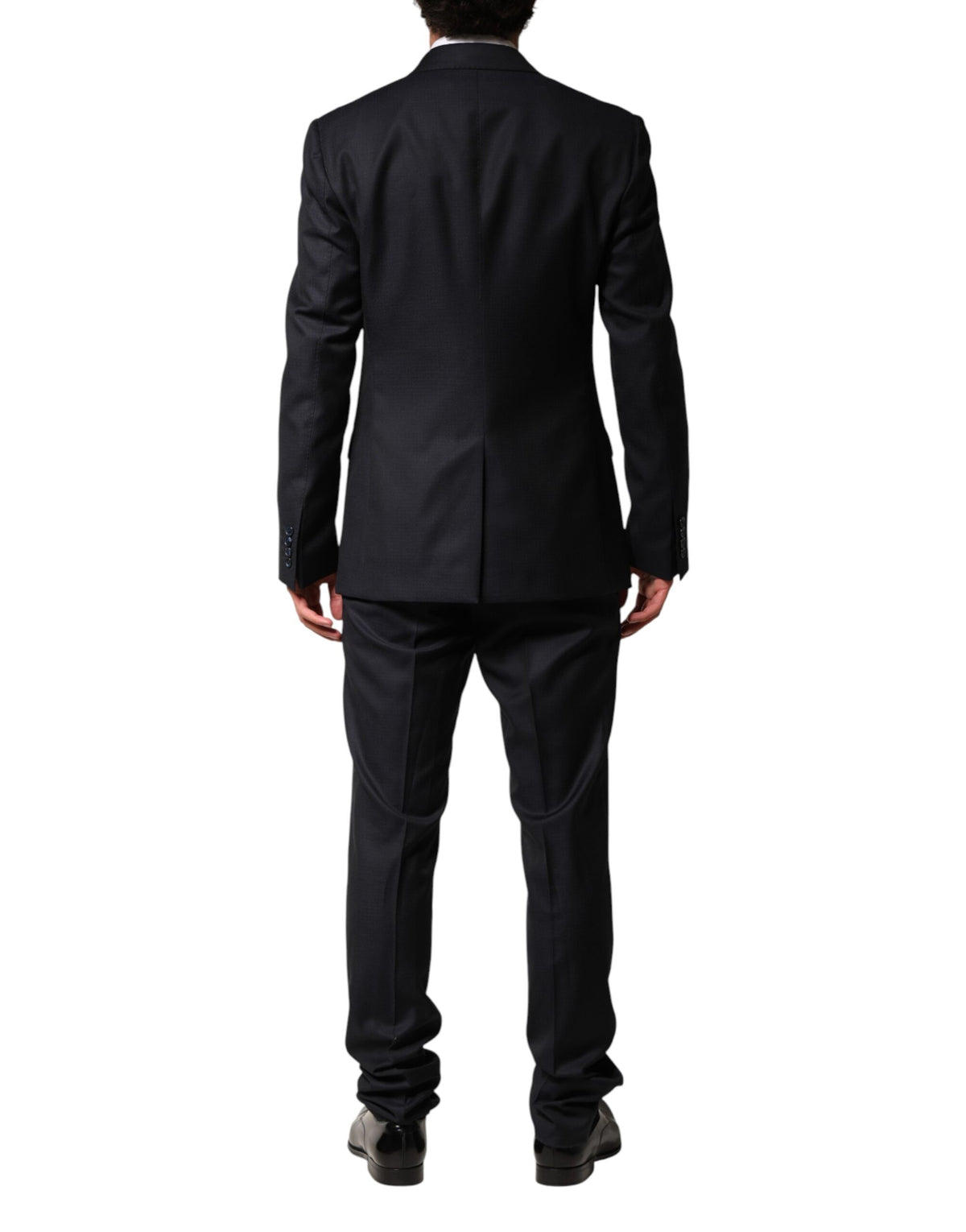 Dolce & Gabbana Dark Blue Wool Single Breasted Men 2 Piece Suit