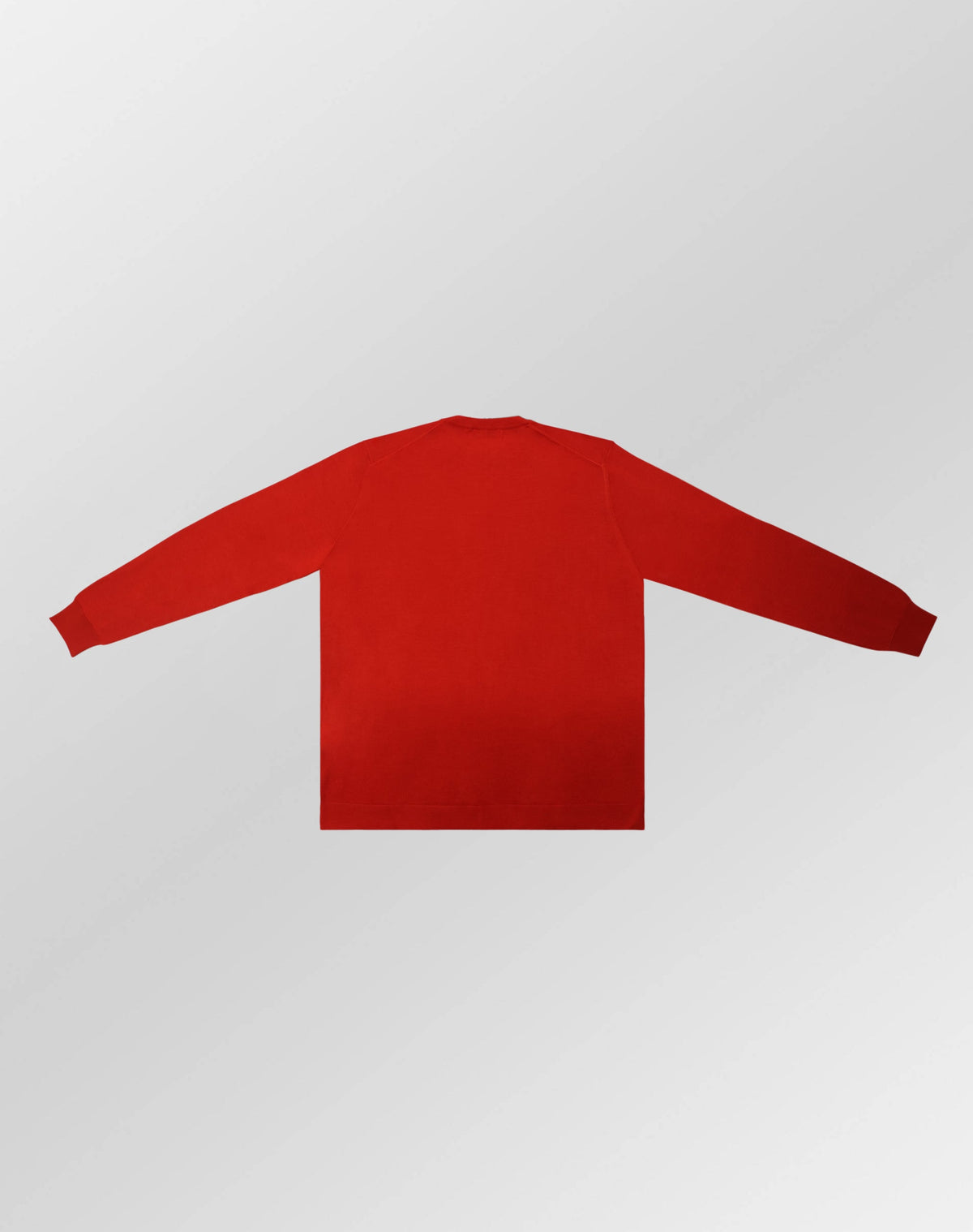 Stefano Ricci Silk Wool Long Sleeve Crew Neck Sweater | Red