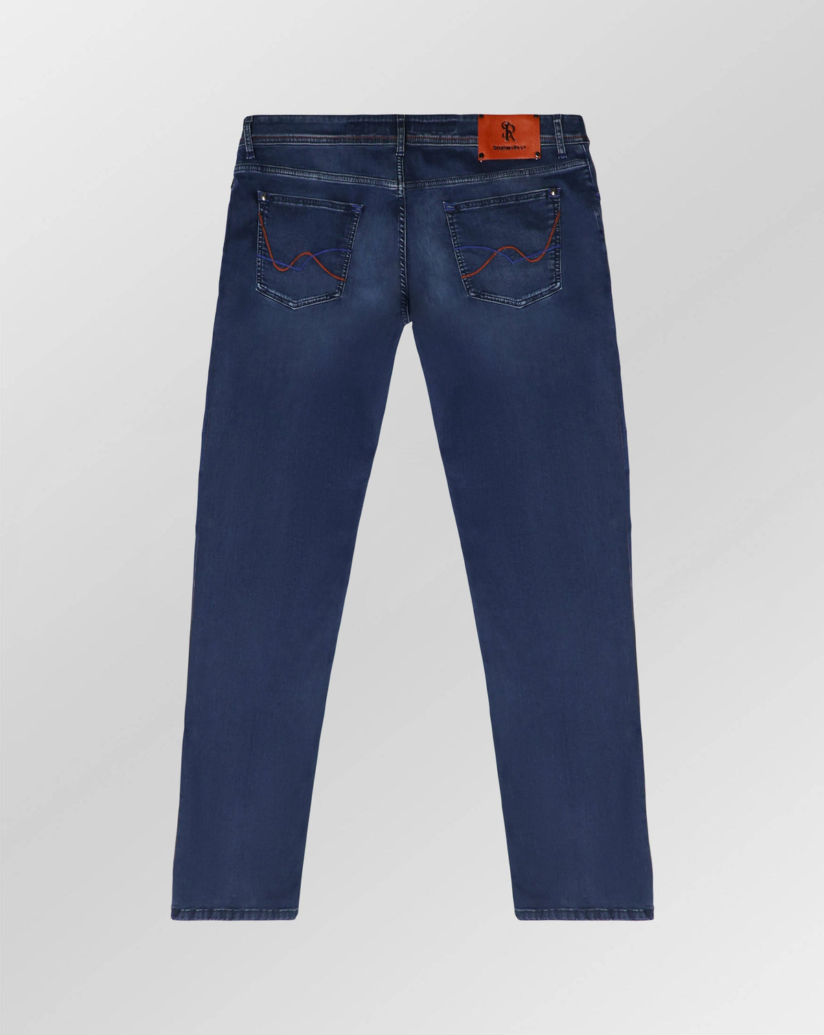 Stefano Ricci Medium Wash Comfort Fit Denim Jeans
