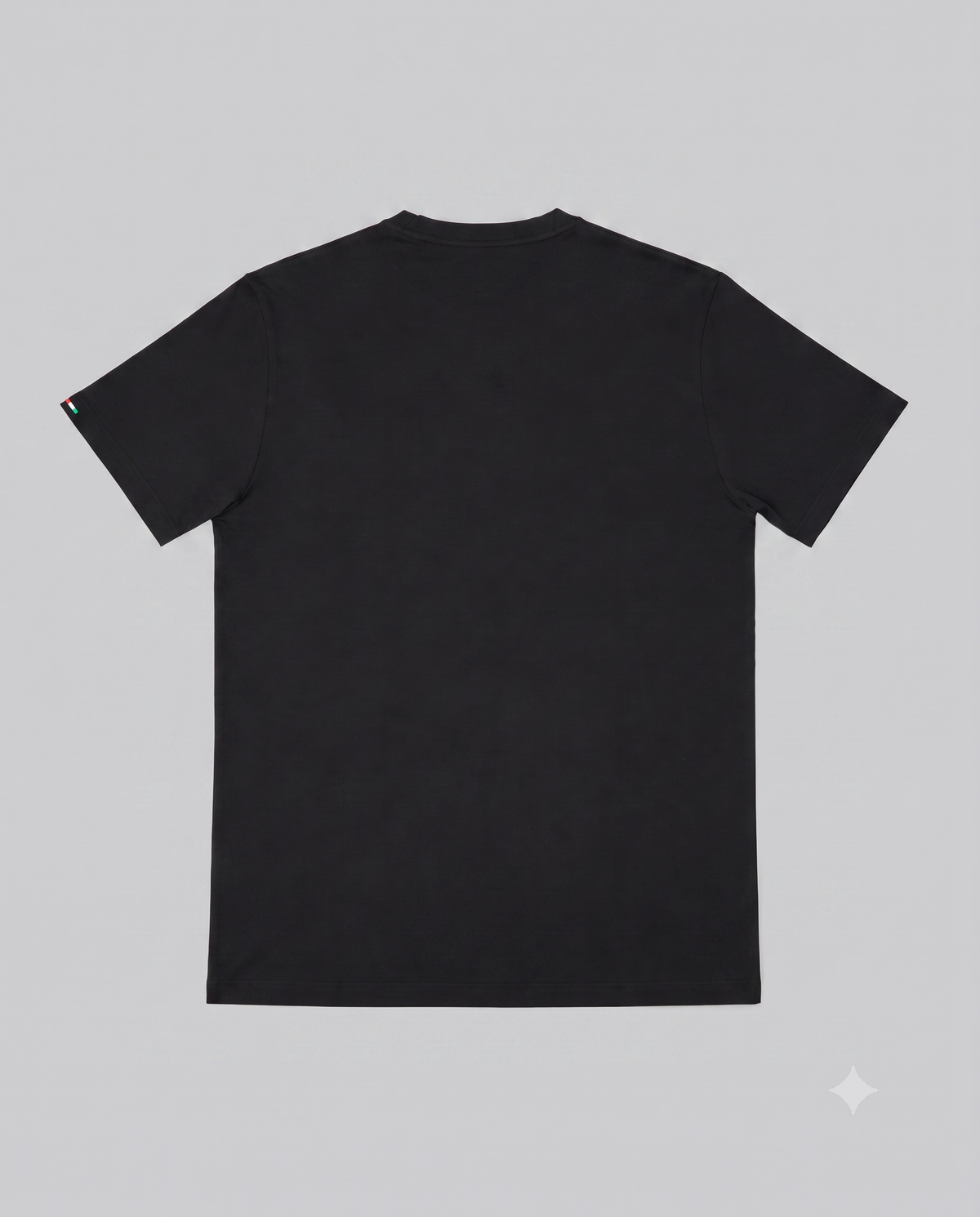 Stefano Ricci Silk Cotton T-Shirt with Eagle Embroidery | Black