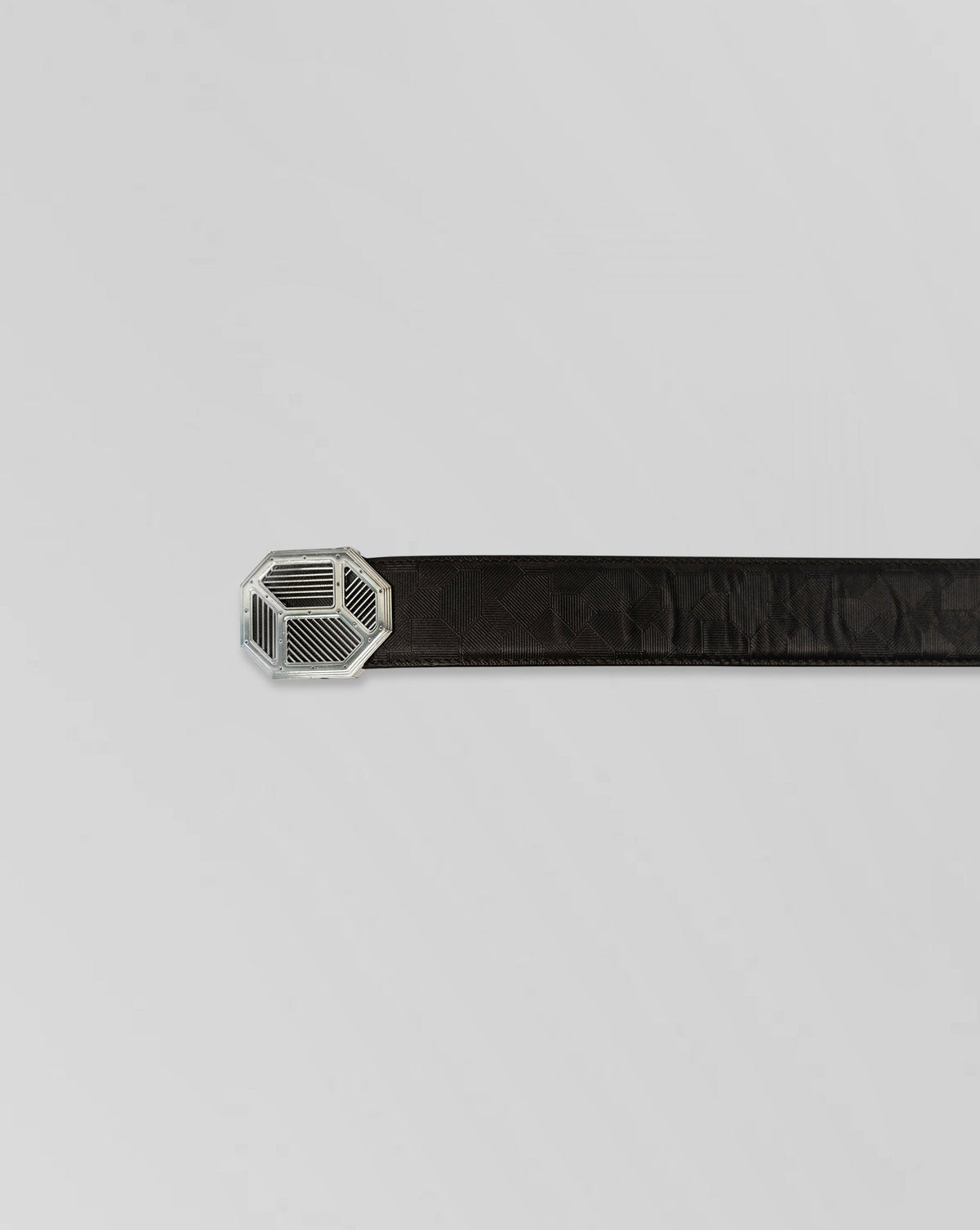 Stefano Ricci Calfskin Leather Belt with Signature Octagonal Buckle