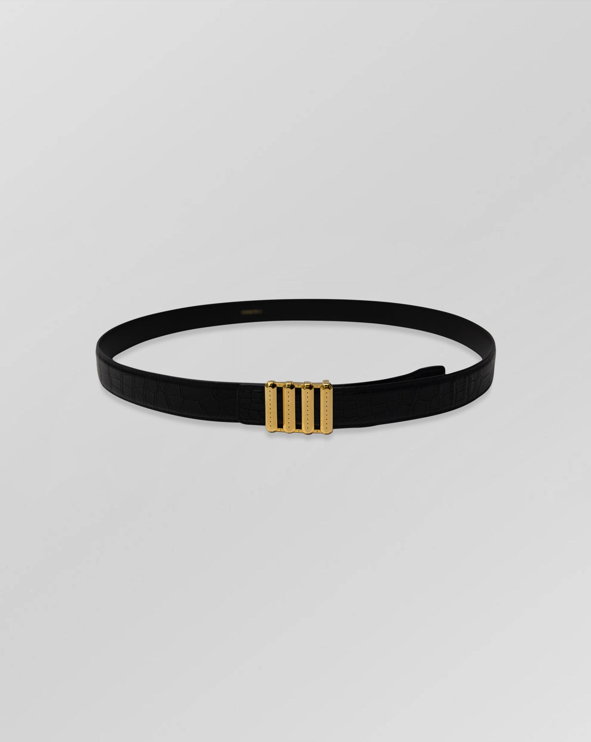 Stefano Ricci Crocodile Leather Belt Gold Buckle