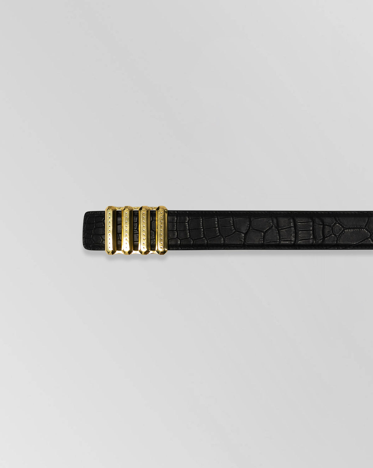 Stefano Ricci Crocodile Leather Belt Gold Buckle