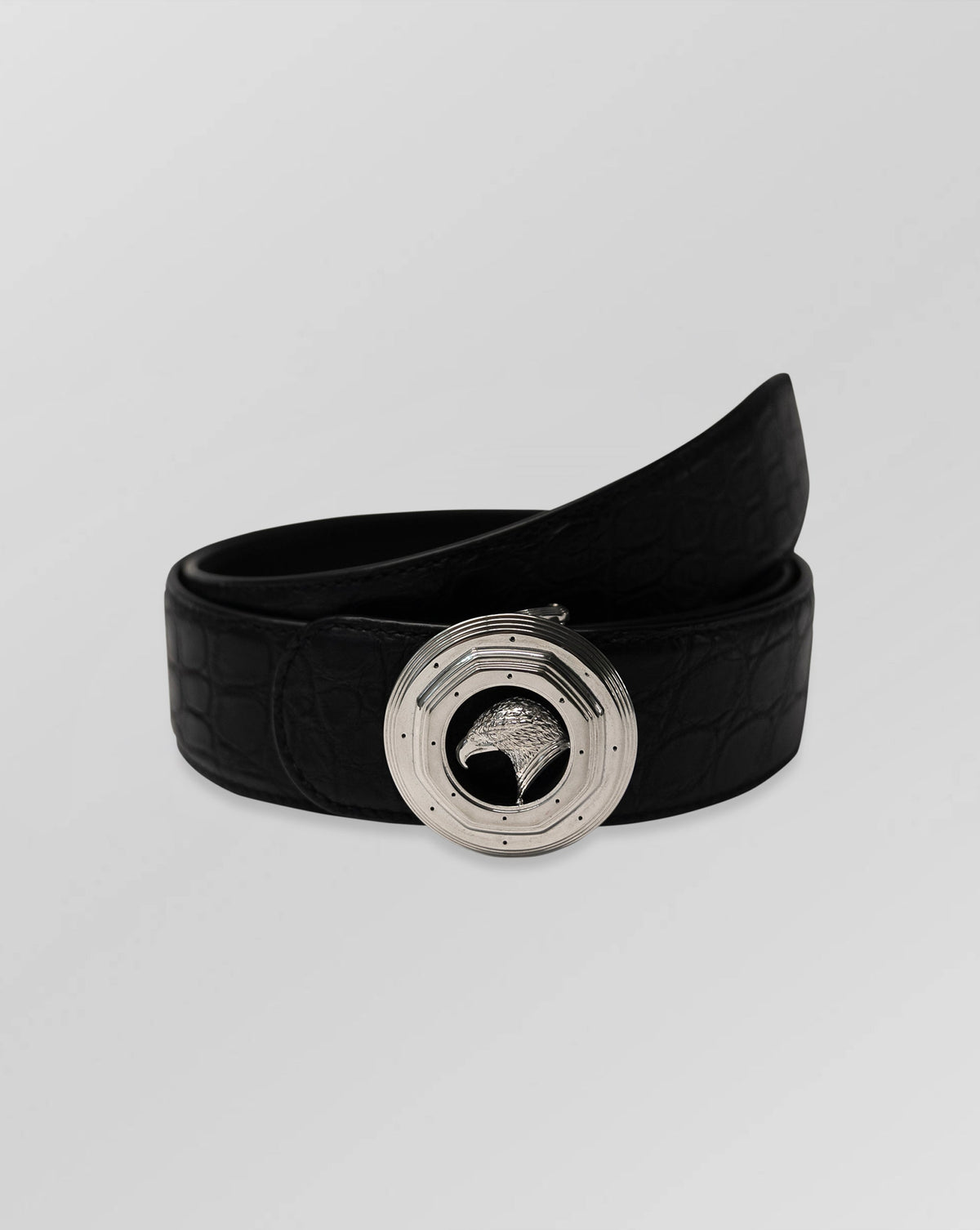 Stefano Ricci Crocodile Leather Belt Eagle Head Buckle