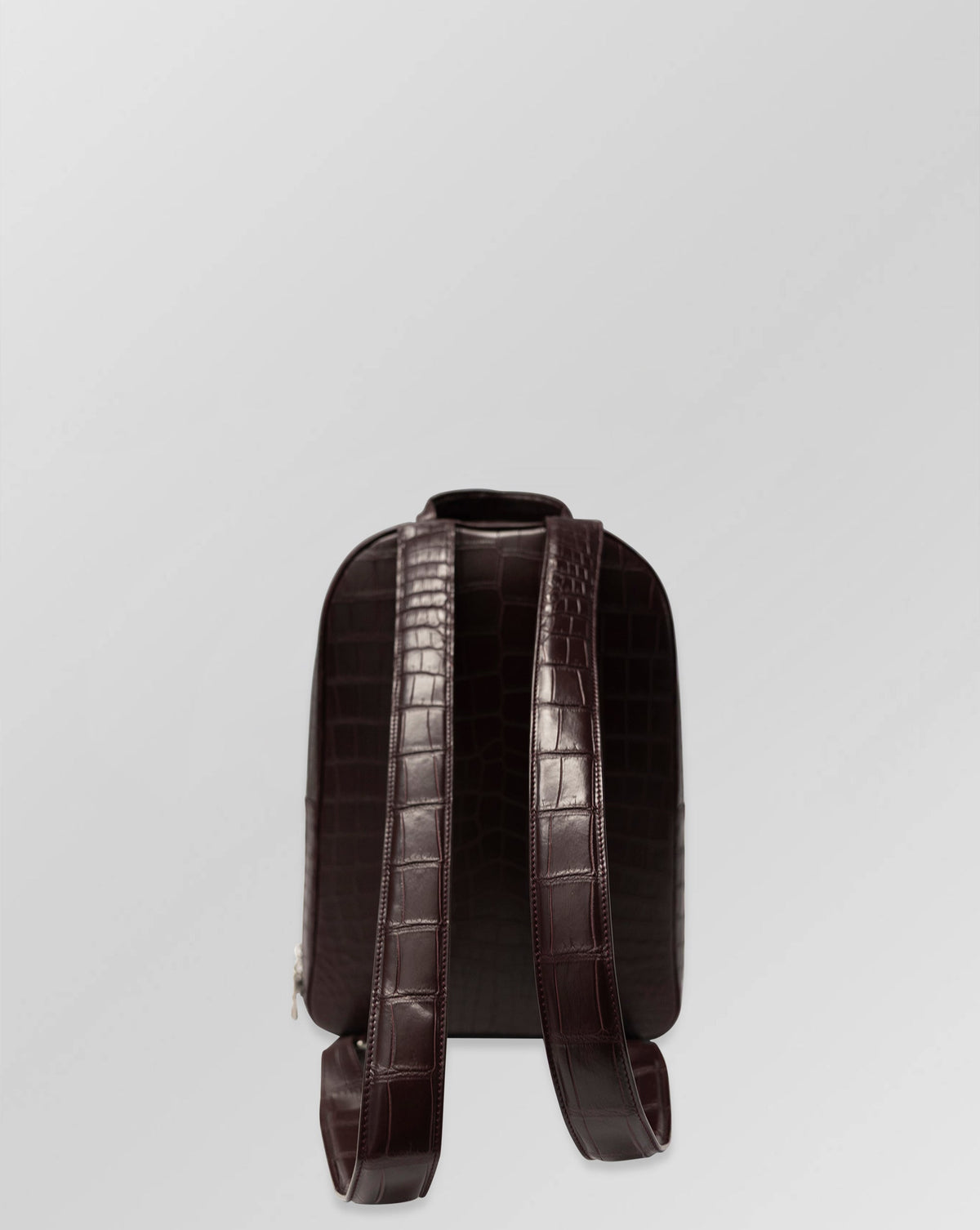 Stefano Ricci Bordeaux Crocodile Leather Backpack Luxury Designer Bag