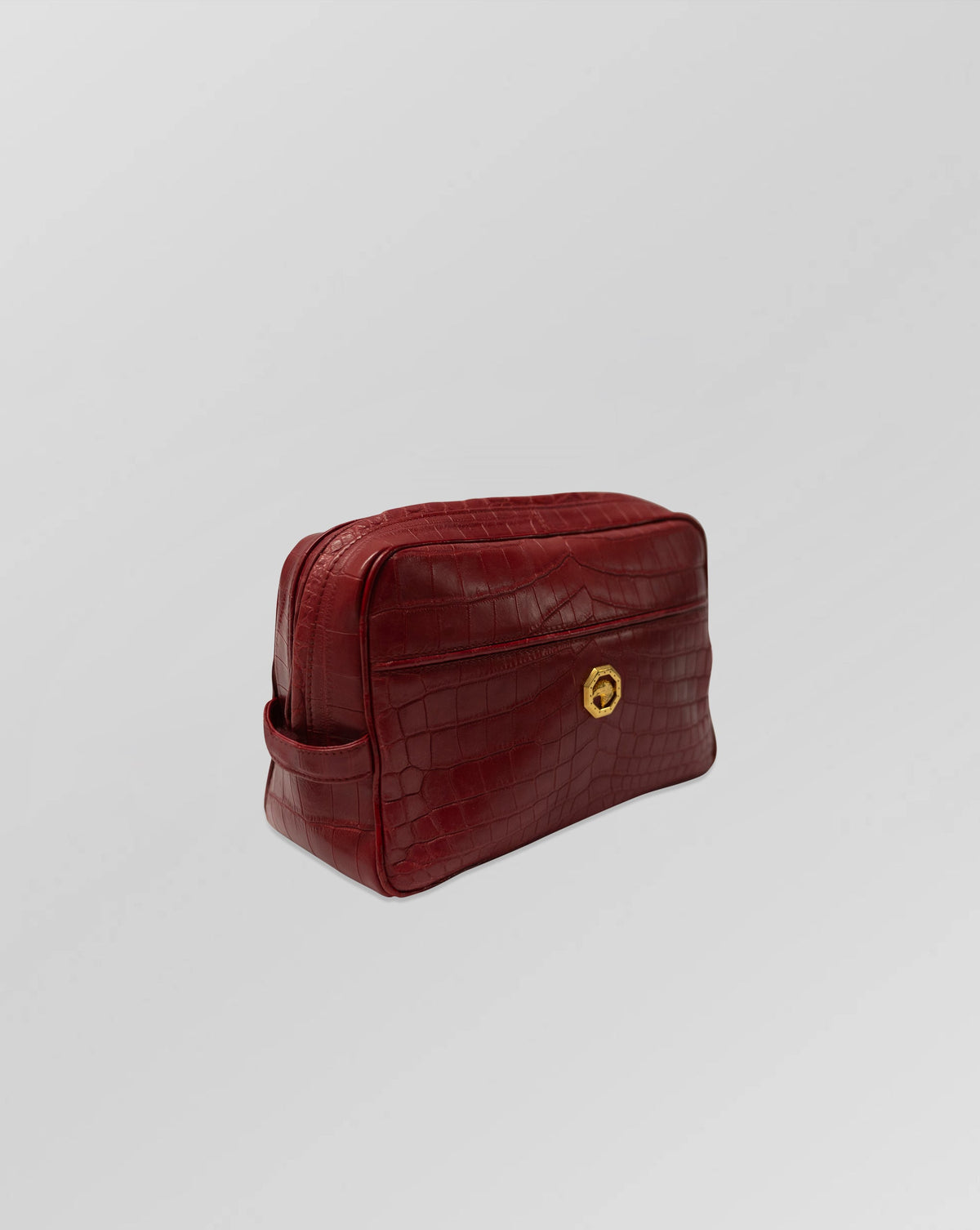 Stefano Ricci Crocodile Leather Travel Pouch for Men