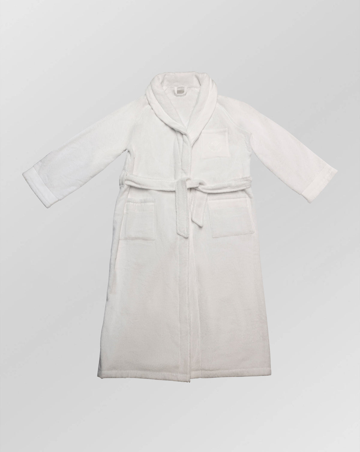 Stefano Ricci White Embroidered Cotton Bathrobe