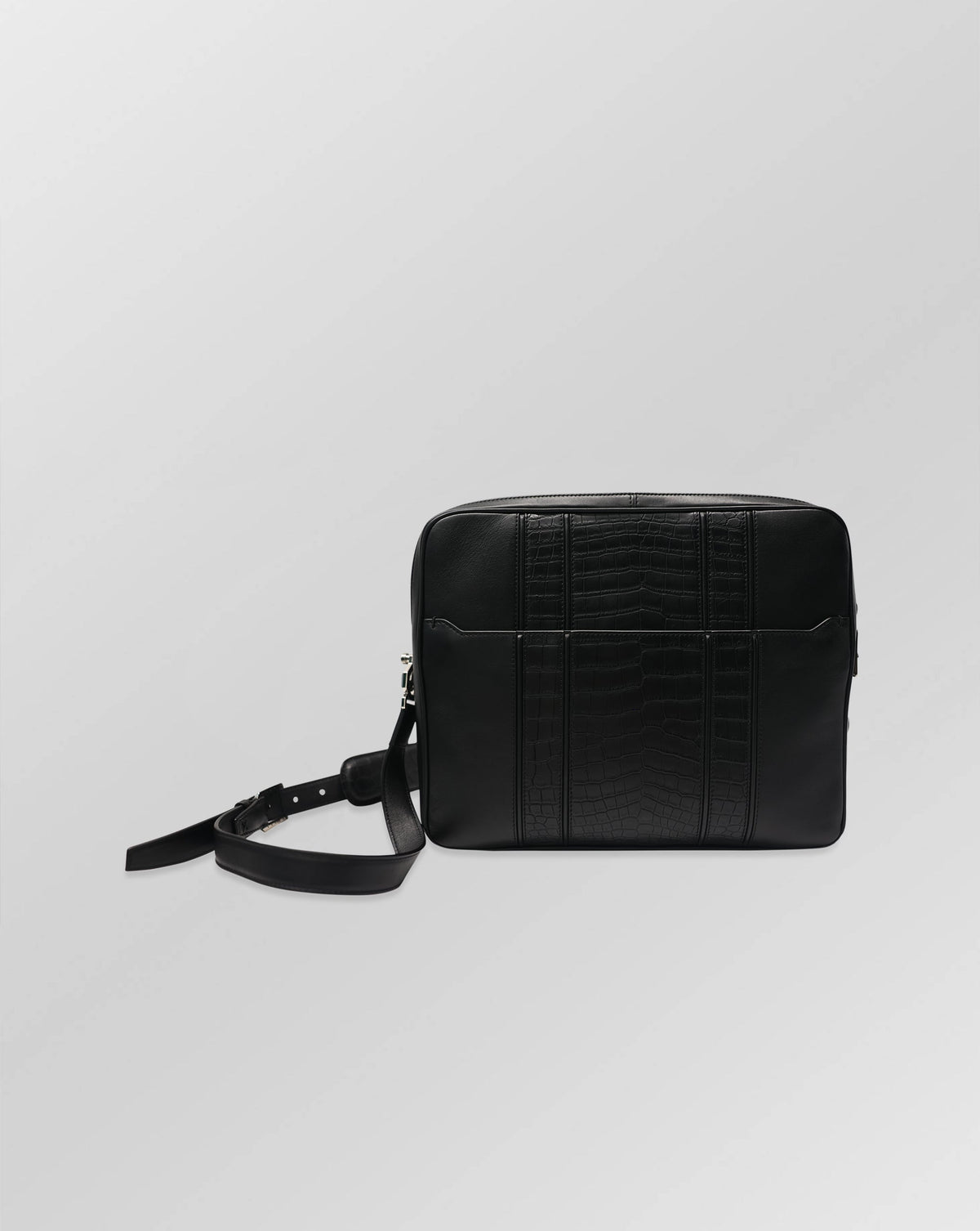 Stefano Ricci Crocodile & Calf Leather Messenger Crossbody Bag