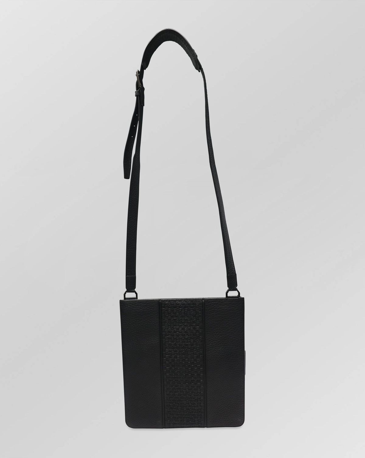 Stefano Ricci Black Embossed Calfskin Leather Document Holder