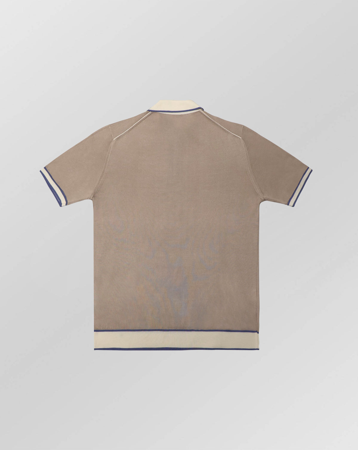 Stefano Ricci Silk Polo Shirt Zip Neck Contrast Collar