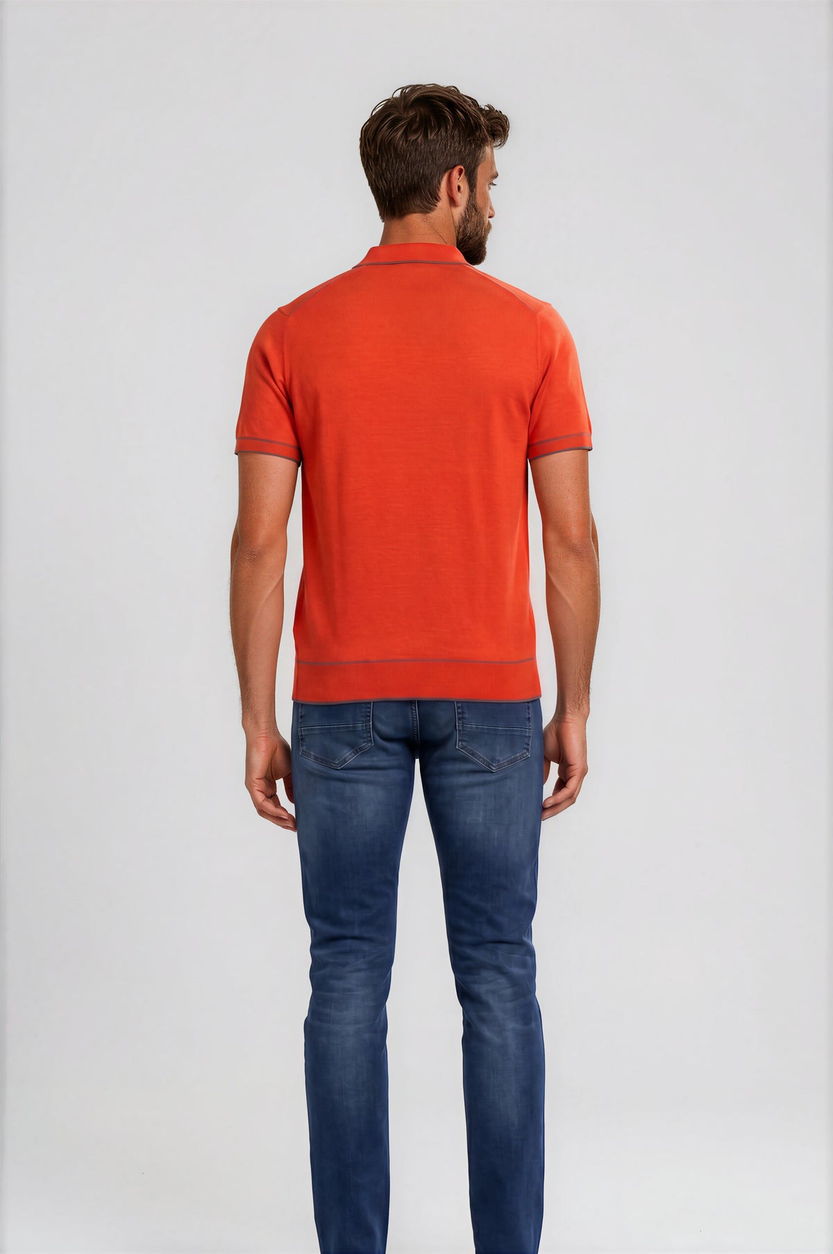 Stefano Ricci Silk Polo Knit Shirt Pattern Detail